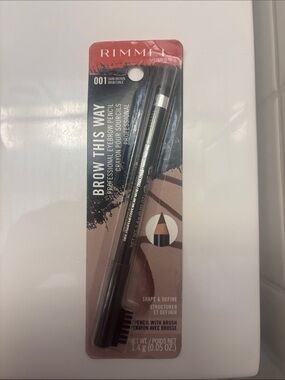 Rimmel London Brow This Way Professional Eyebrow Pencil in Dark Brown Makeup